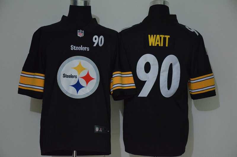 Nike Steelers 90 T.J. Watt Black Team Big Logo Number Vapor Untouchable Limited Jersey,We sell and wholesale Nike Steelers 90 T.J. Watt Black Team Big Logo Number Vapor Untouchable Limited Jersey on line form chian!